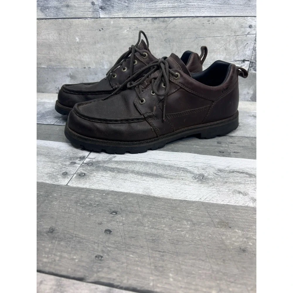 LL Bean Men's Brown Leather Lace Up Shoes 8.5
